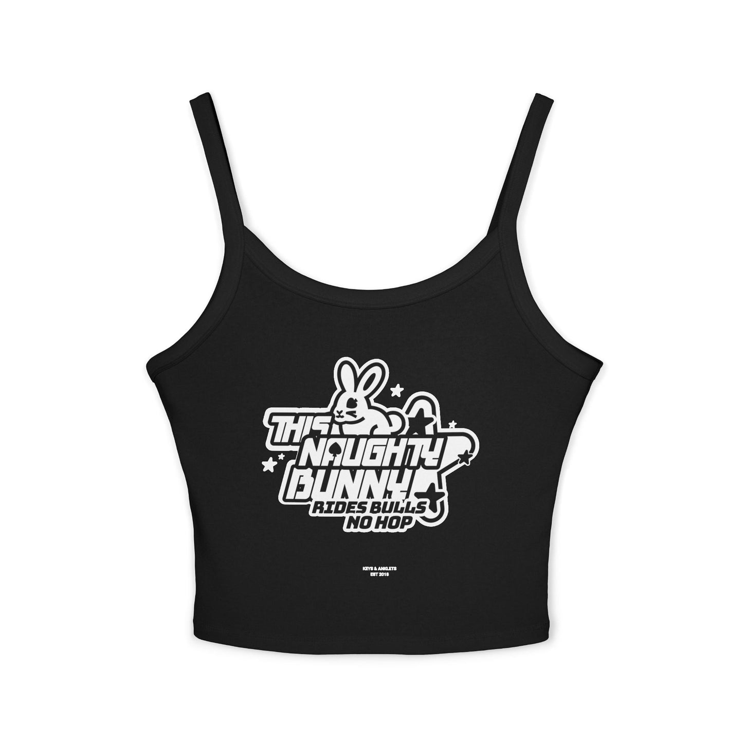 Naughty Bunny - spaghetti strap tank top