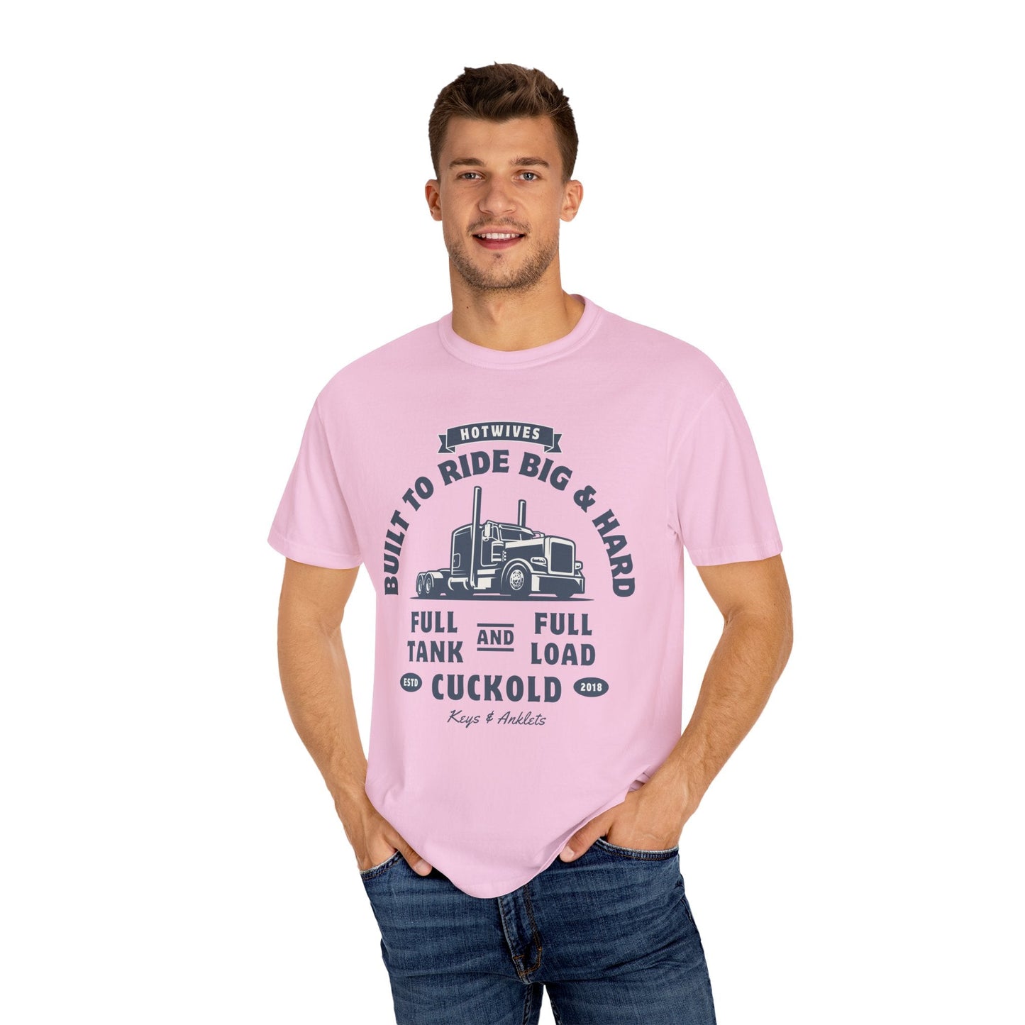 Hard Cuck Trucking - Men's Garment-Dyed Tee