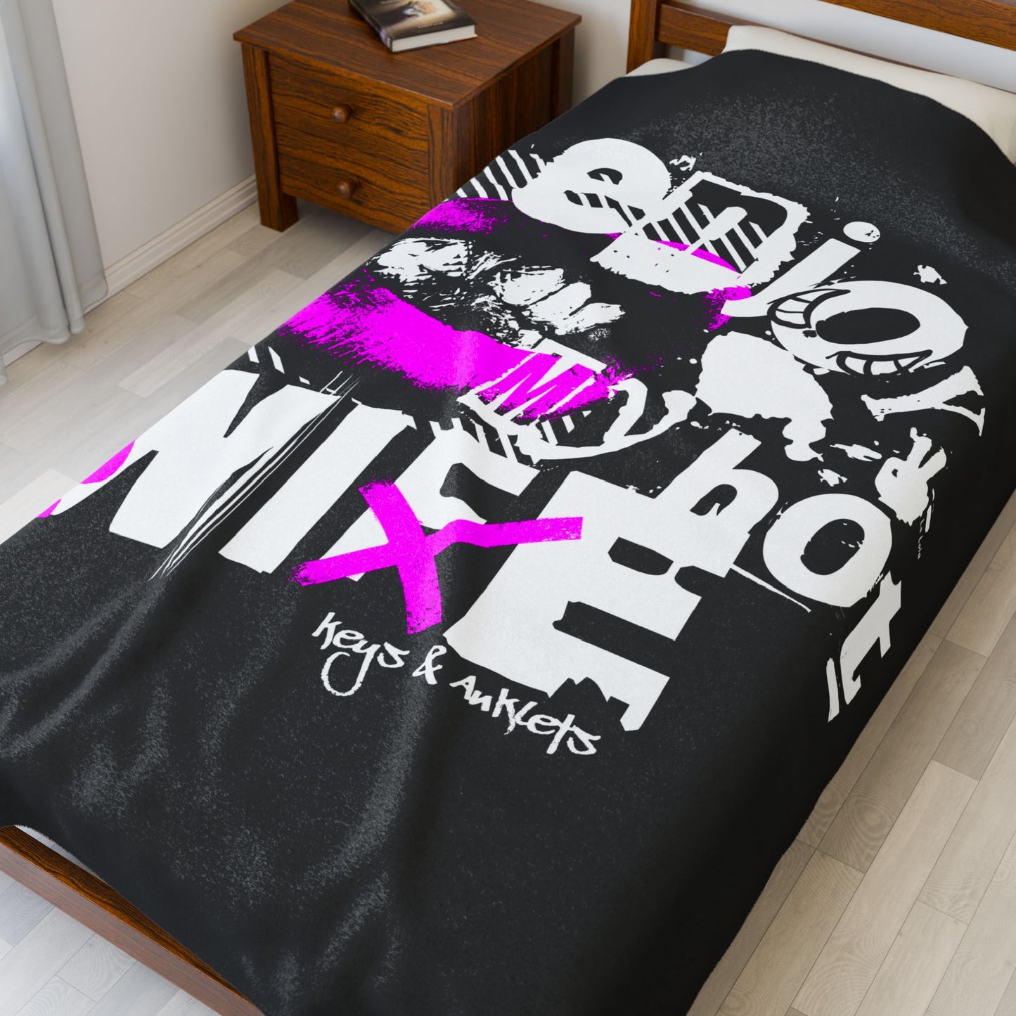 Enjoy My Wife - Velveteen Plush Blanket