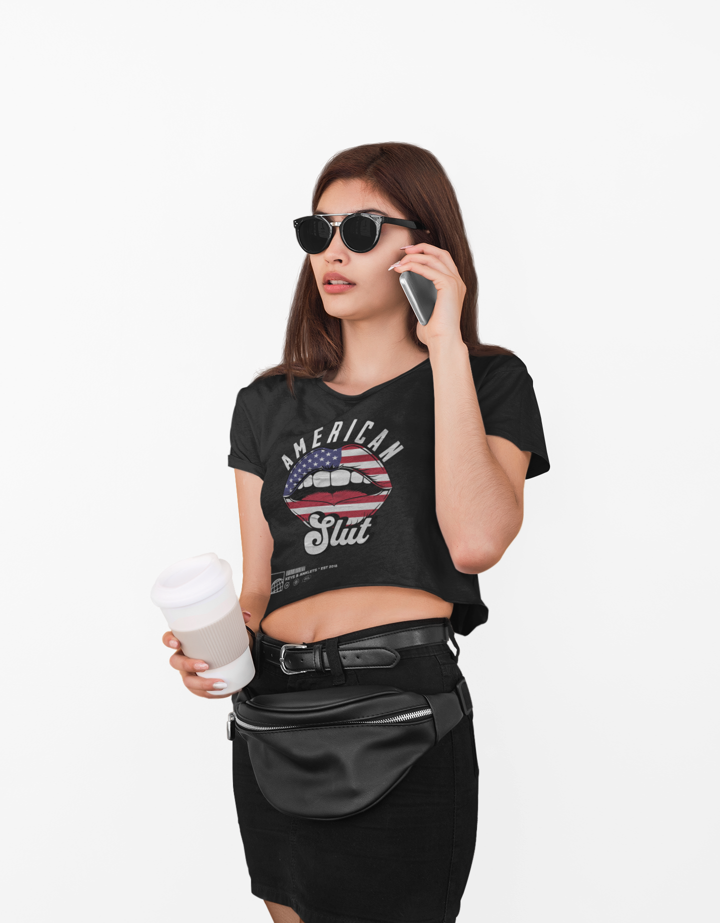 American Slut Women's Baby Tee - Trendy Statement Top for Bold Style