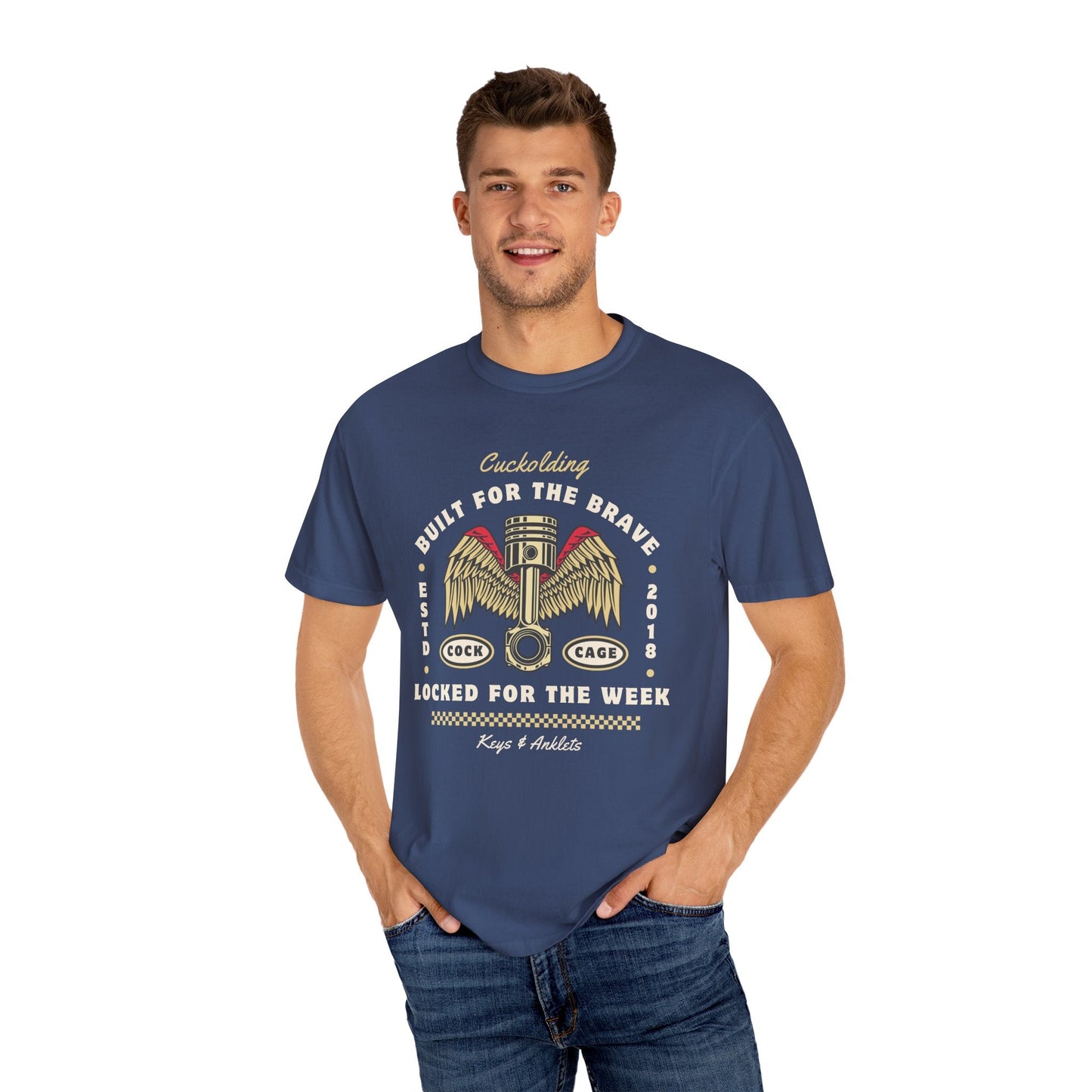 For the Brave Cuck - Men's Garment-Dyed Tee