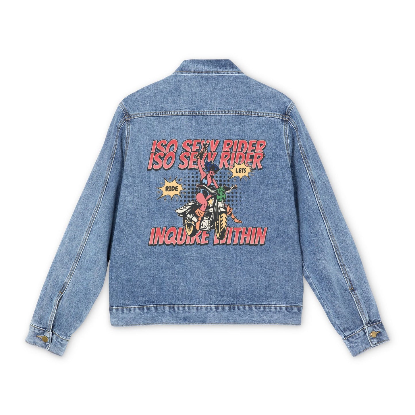 ISO Sexy Rider - Men's Retro Denim Jacket