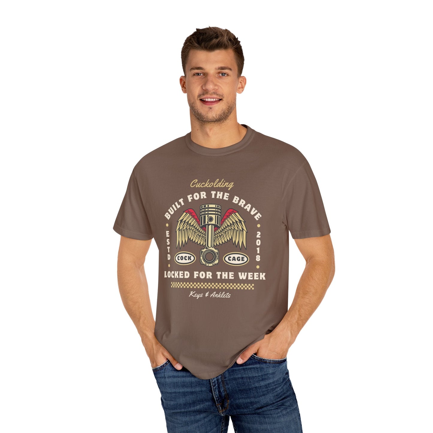 For the Brave Cuck - Men's Garment-Dyed Tee