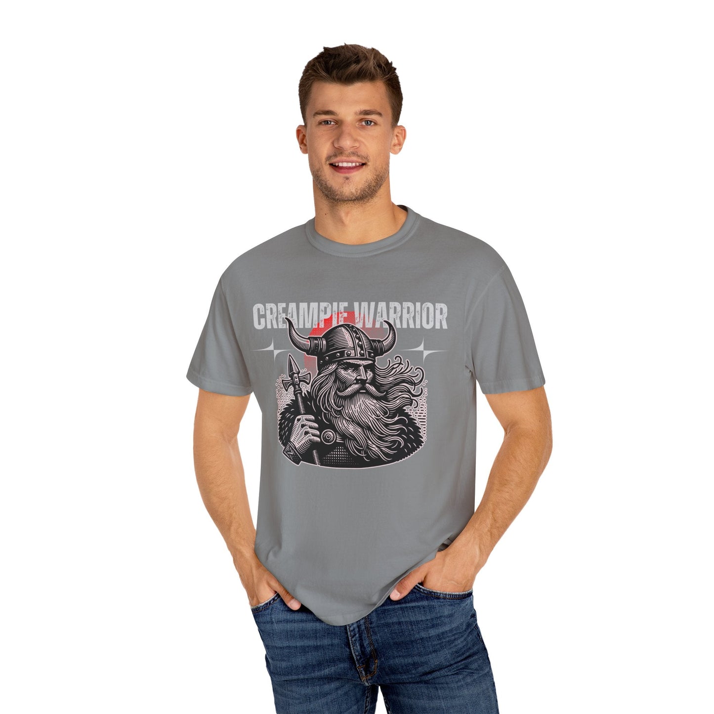 Creampie Viking Warrior - Men's Garment-Dyed Tee