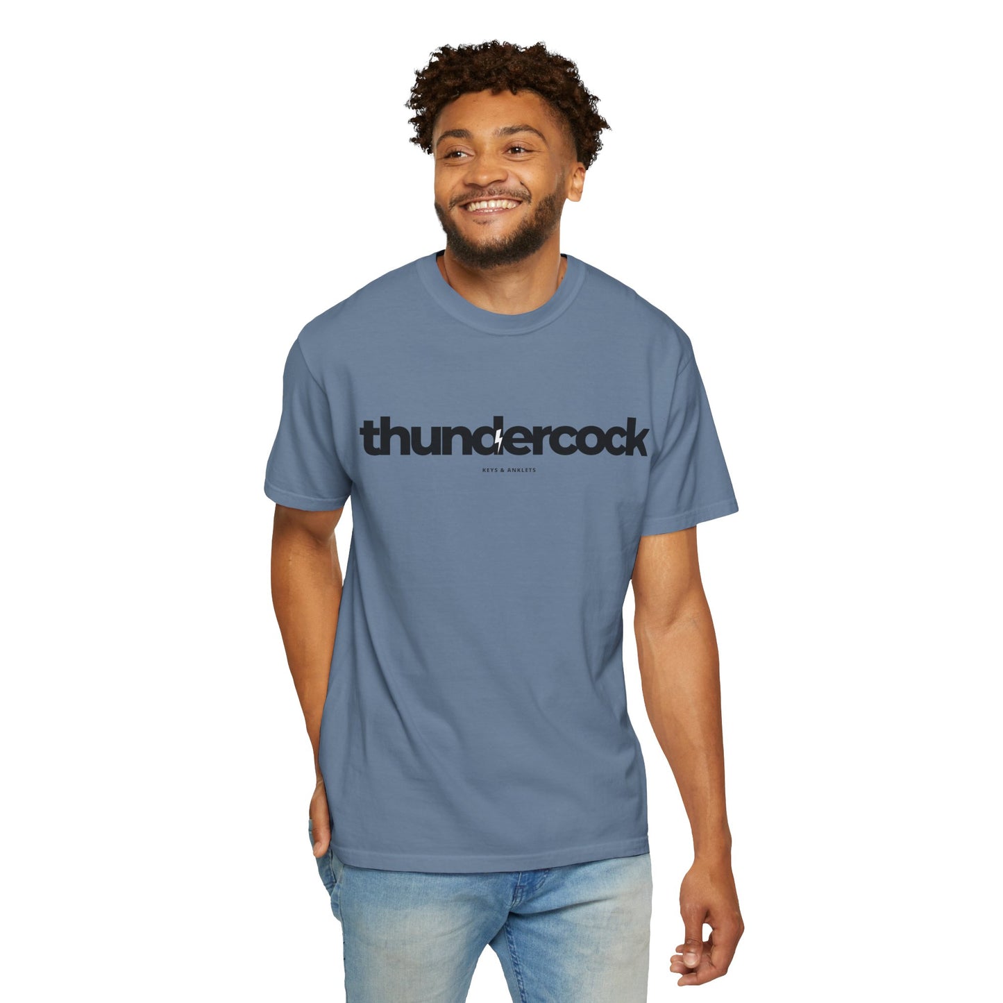 The Thundercock -Men's Cotton Garment-Dyed Tee