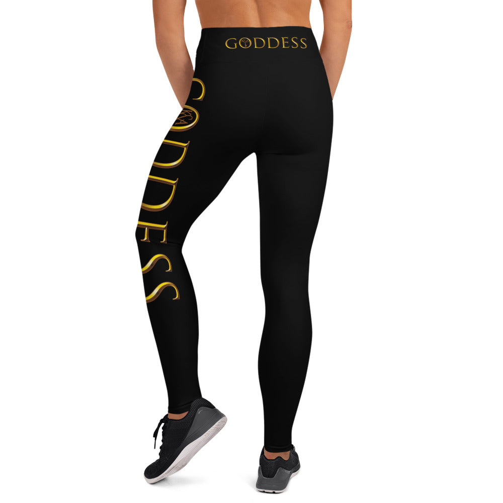 The Goddess -Black Yoga Leggings
