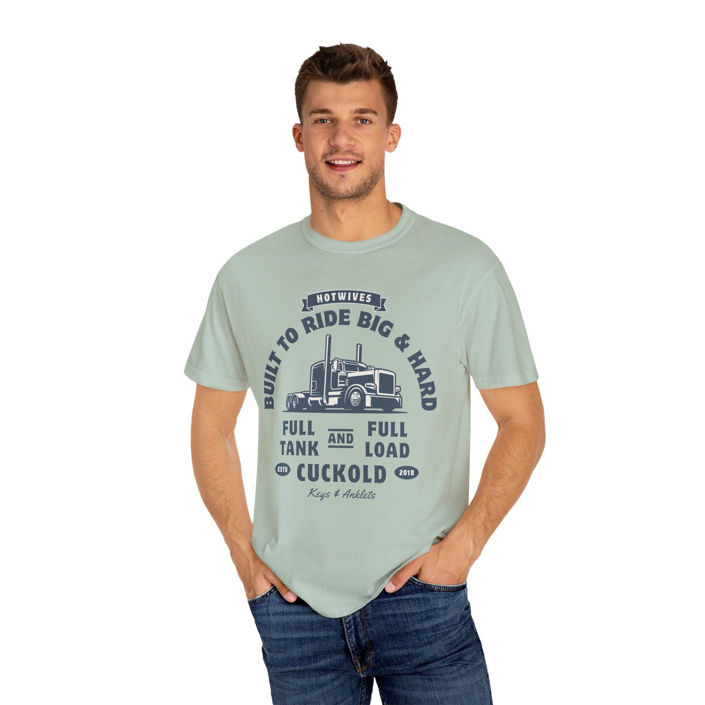 Hard Cuck Trucking - Men's Garment-Dyed Tee