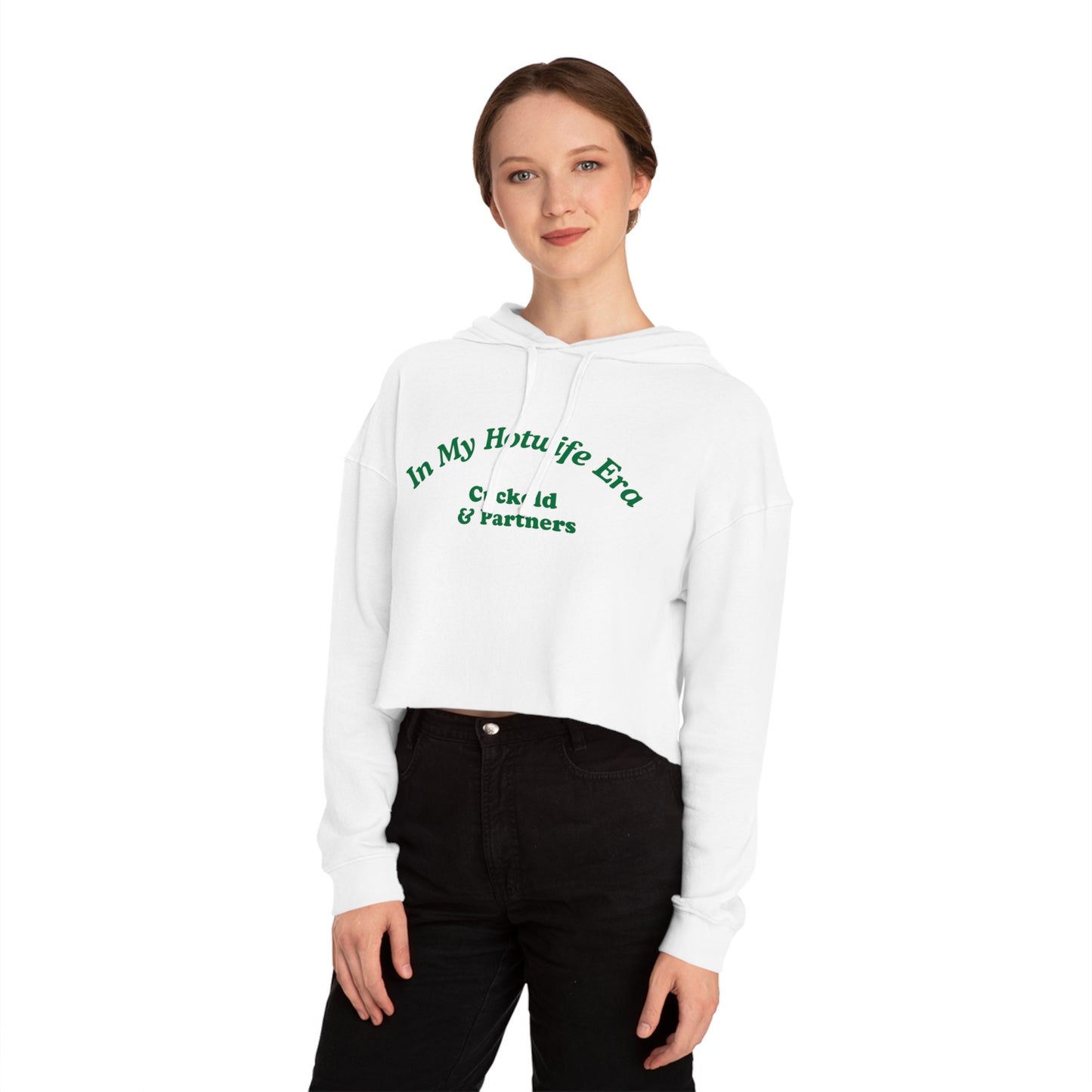 The Hotwife Era - Women's Crop Hoodie