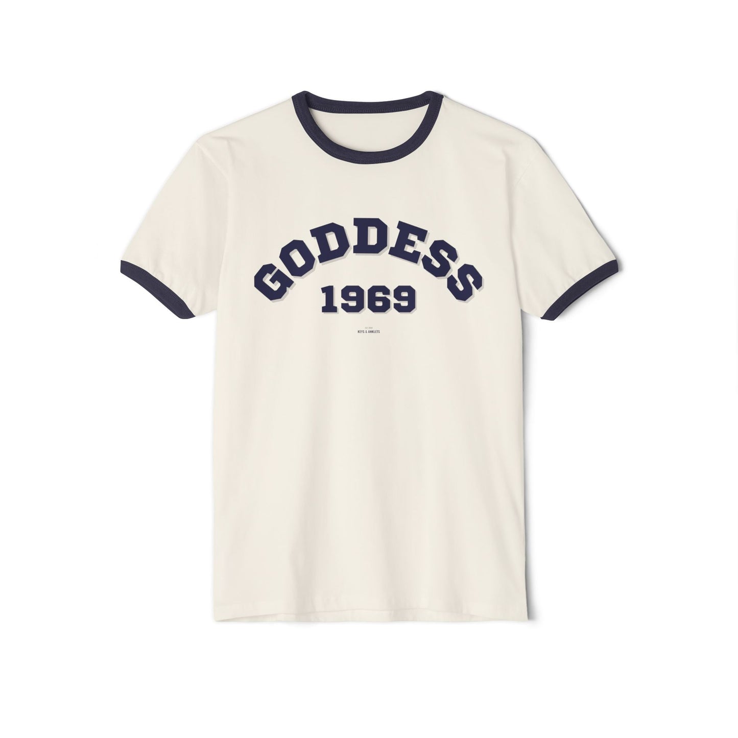 The 1969 The Goddess -- Vintage Cotton Ringer Tee