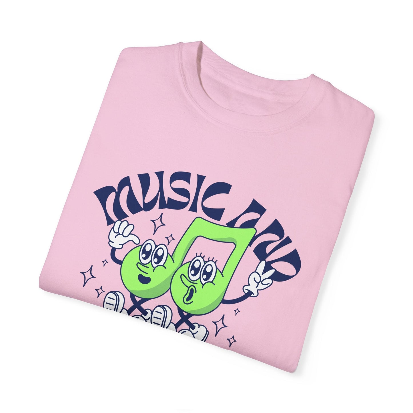 Music & Gangbangs- Retro Unisex Garment-Dyed Tee