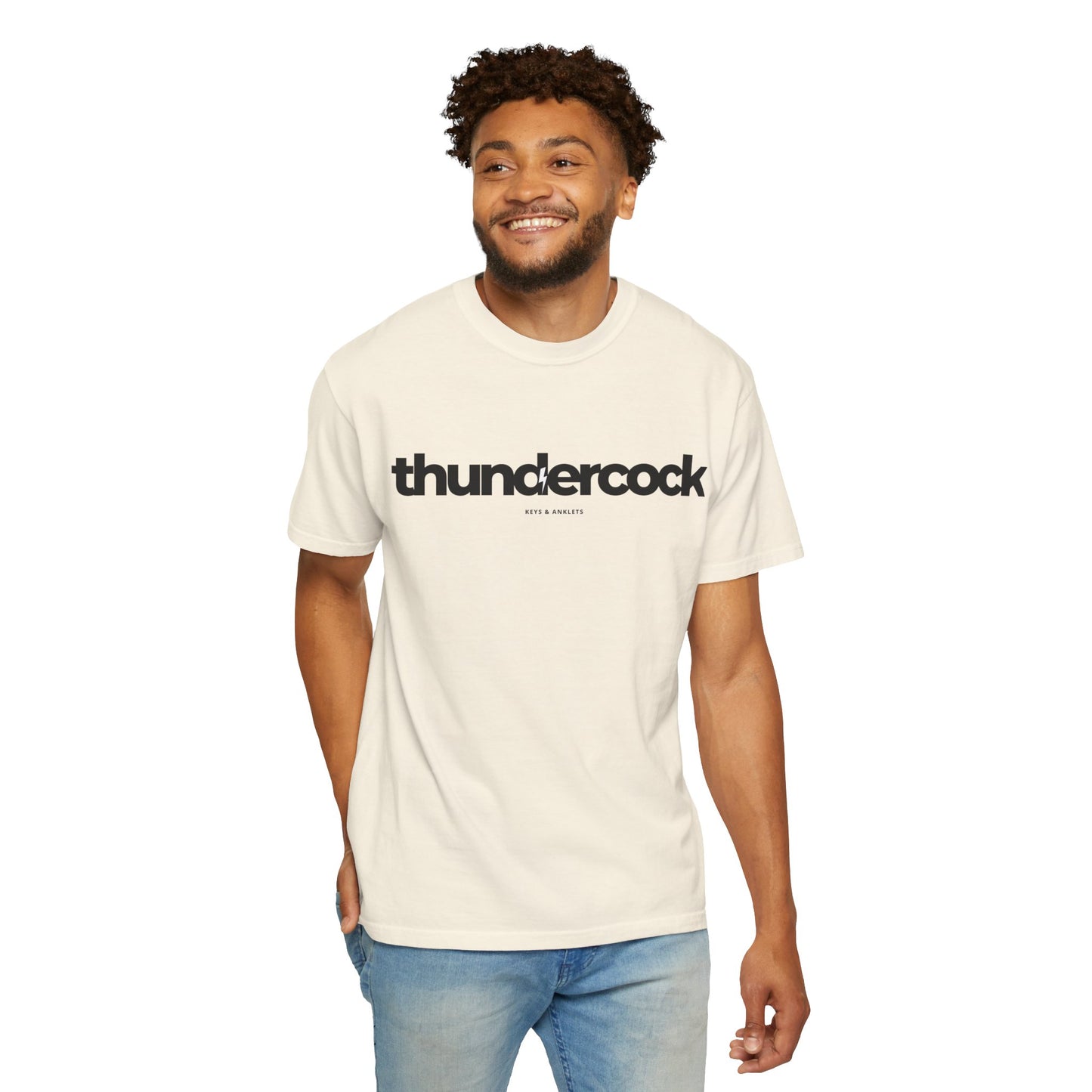 The Thundercock -Men's Cotton Garment-Dyed Tee