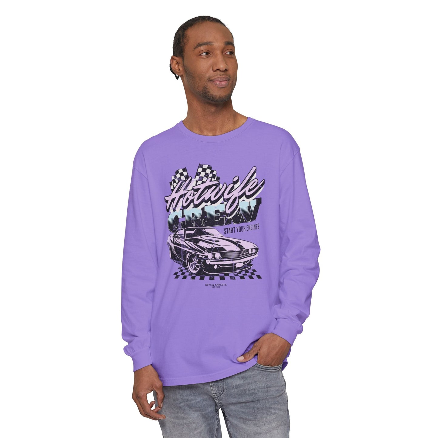 Start Your Engines - Vintage Crew Long Sleeve T-Shirt