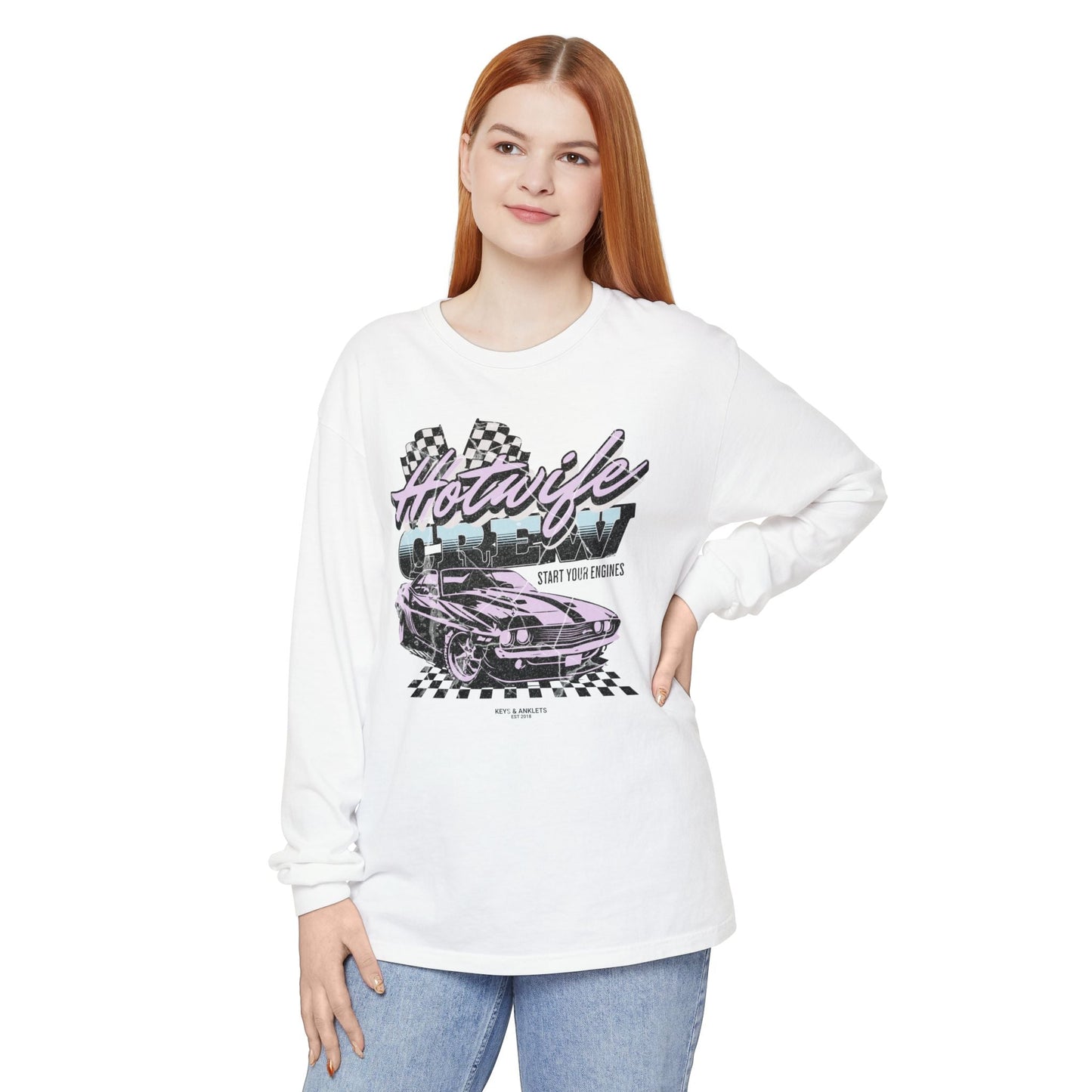 Start Your Engines - Vintage Crew Long Sleeve T-Shirt