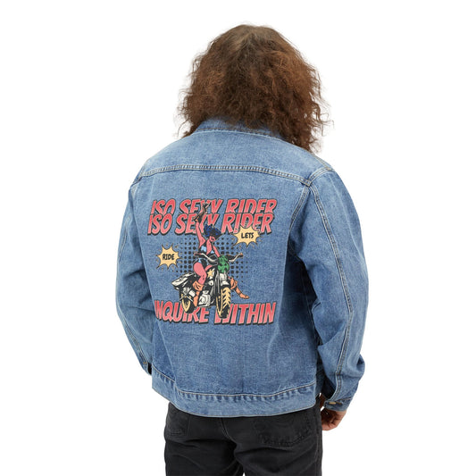 ISO Sexy Rider - Men's Retro Denim Jacket