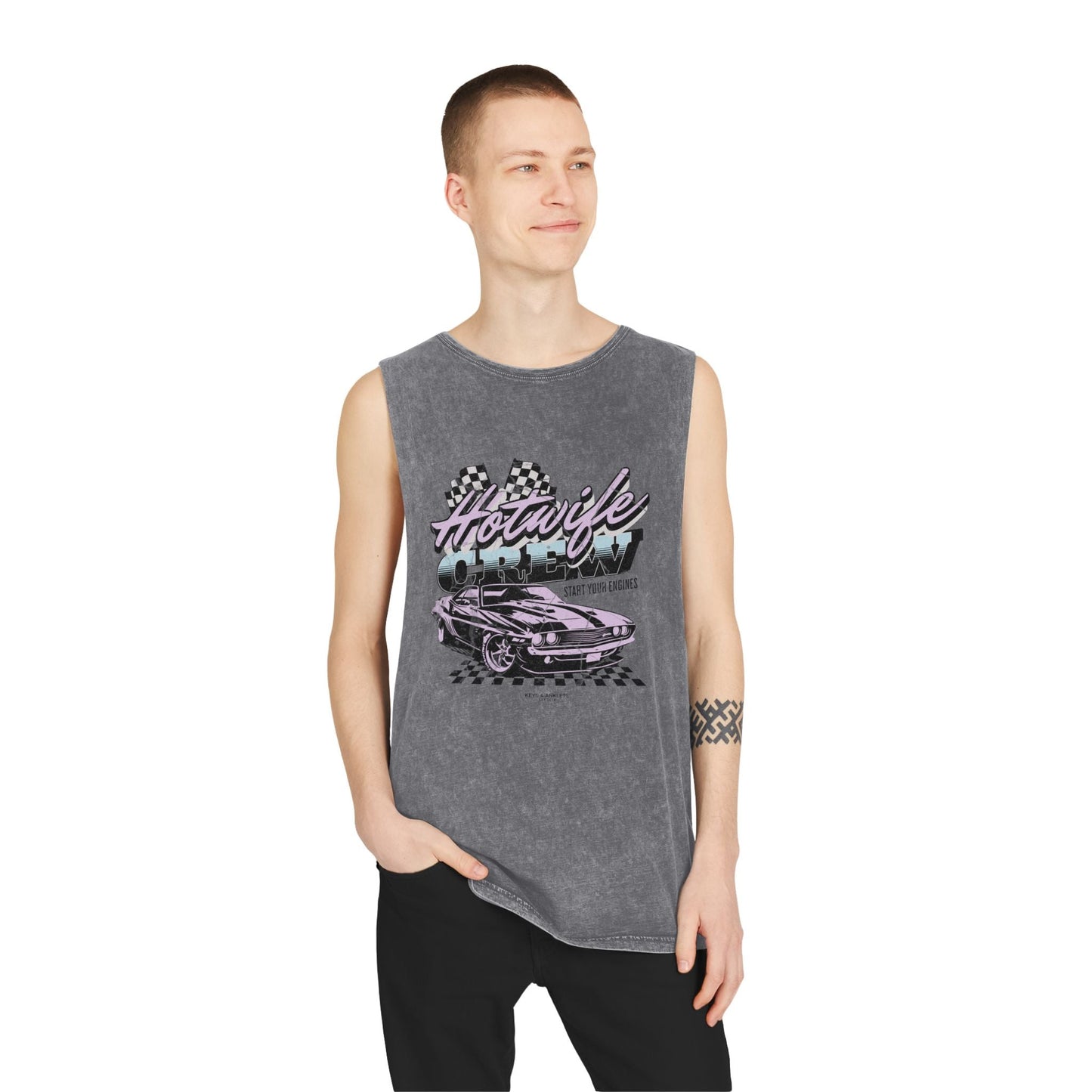 Start Your Engines - Unisex Vintage Stonewash Tank