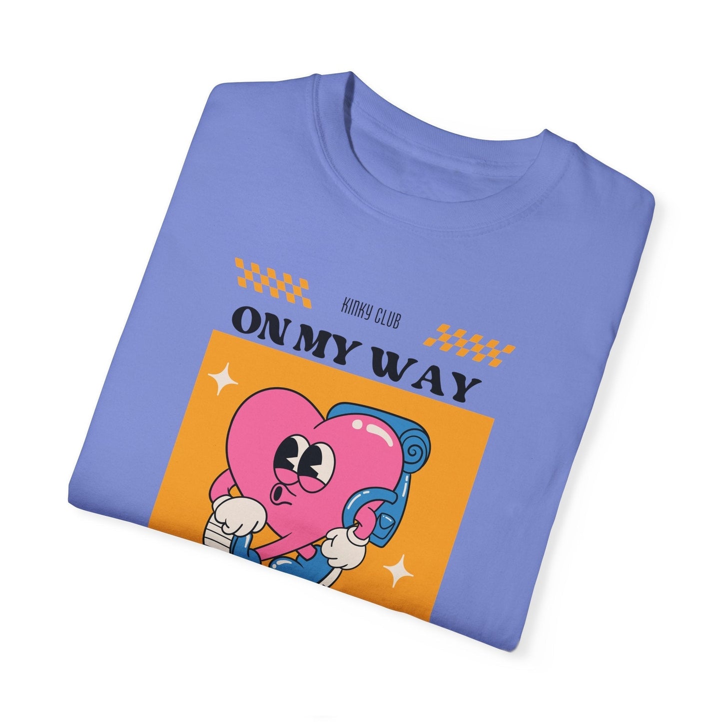 On My Way to Play - Retro Unisex Garment-Dyed Tee