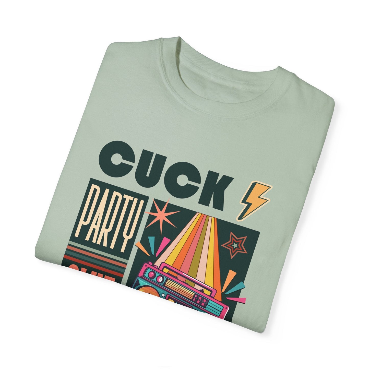 The Cuck Party - Retro Unisex Garment-Dyed Tee