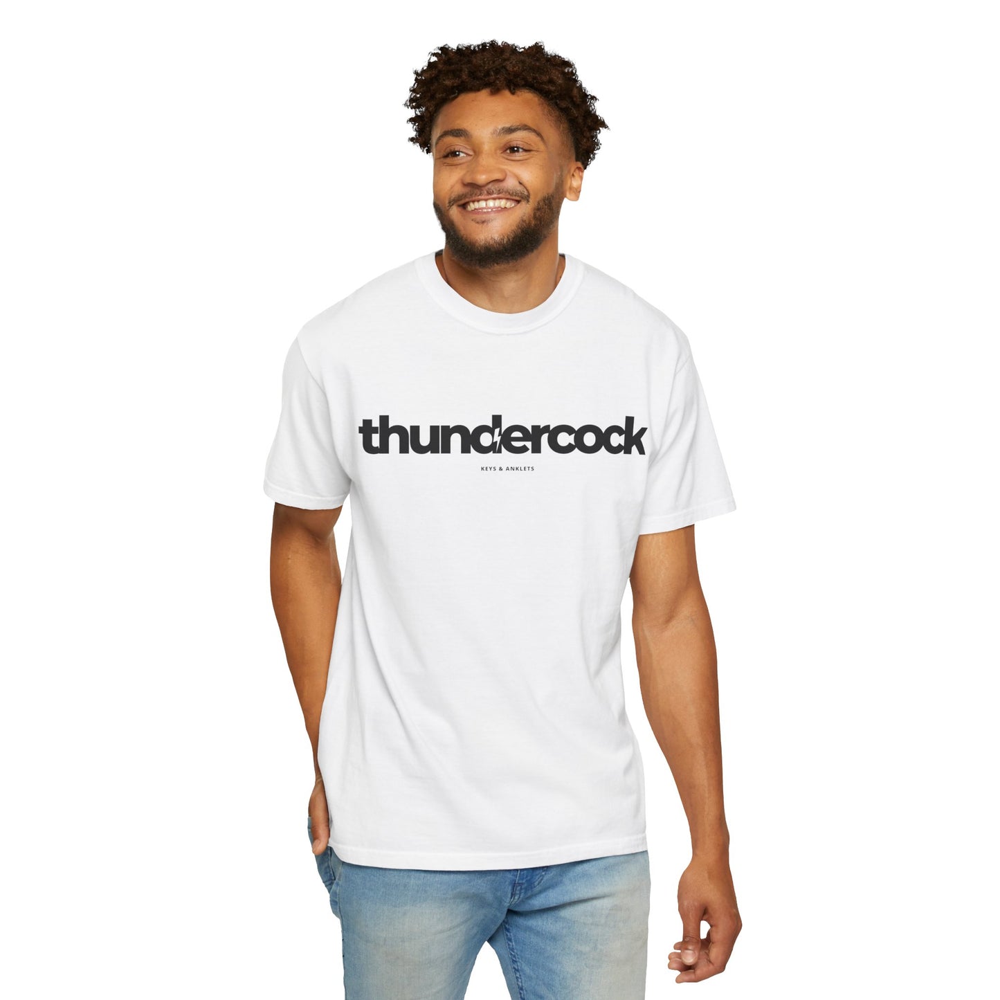 The Thundercock -Men's Cotton Garment-Dyed Tee