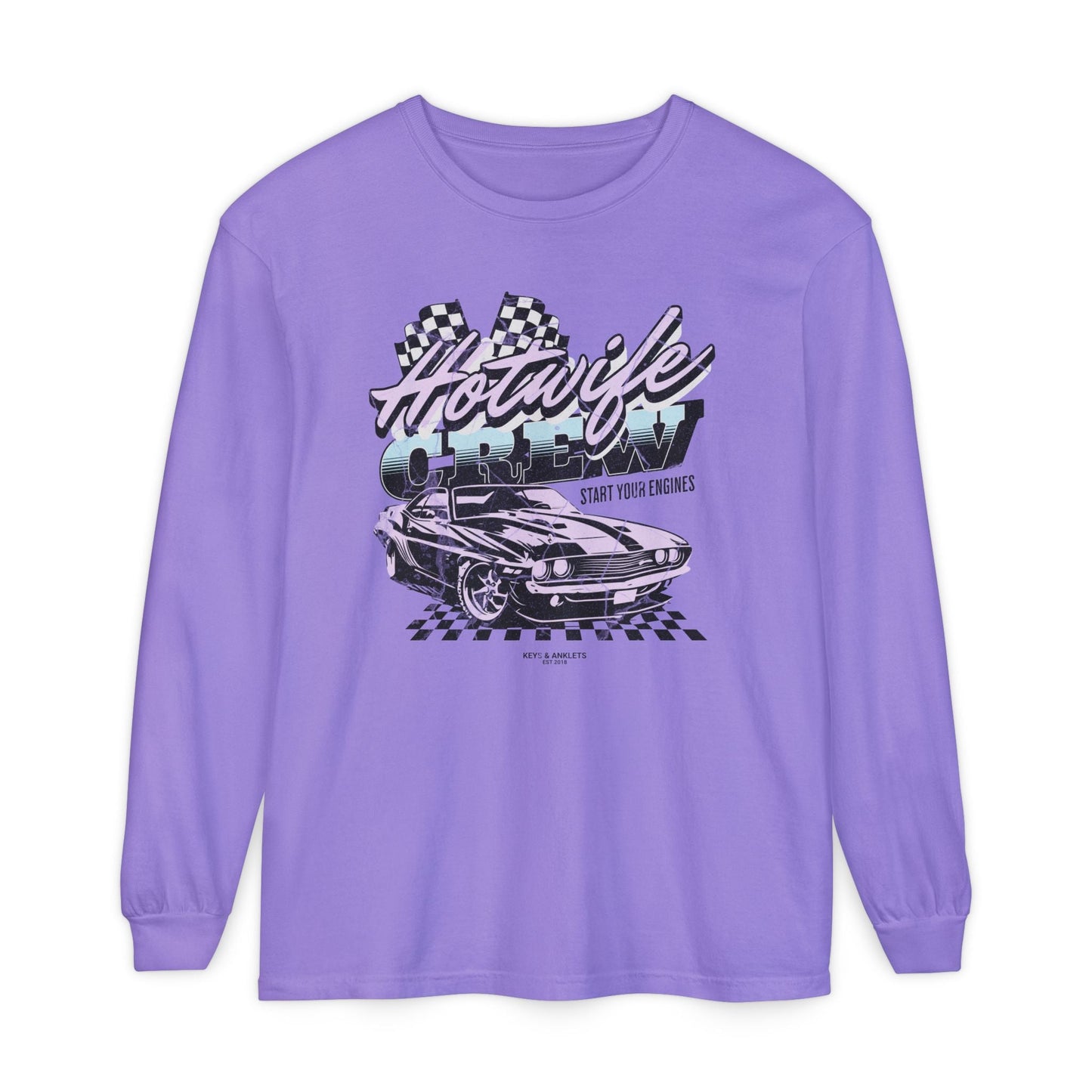 Start Your Engines - Vintage Crew Long Sleeve T-Shirt