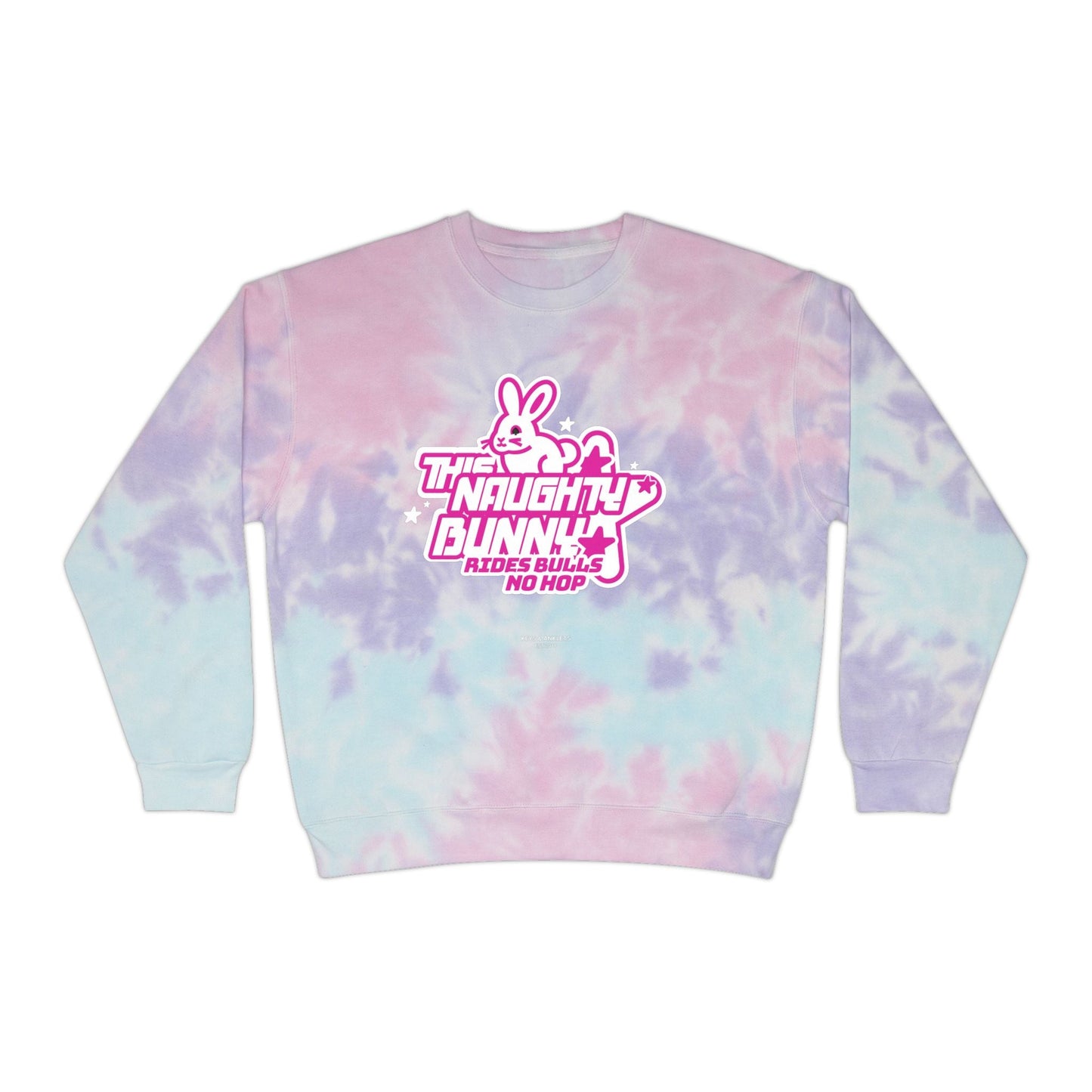 Naught Bunny - Unisex Tie-Dye Sweatshirt