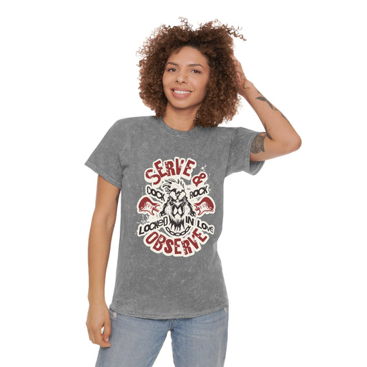 Serve & Observe - Women's Mineral Wash Tee