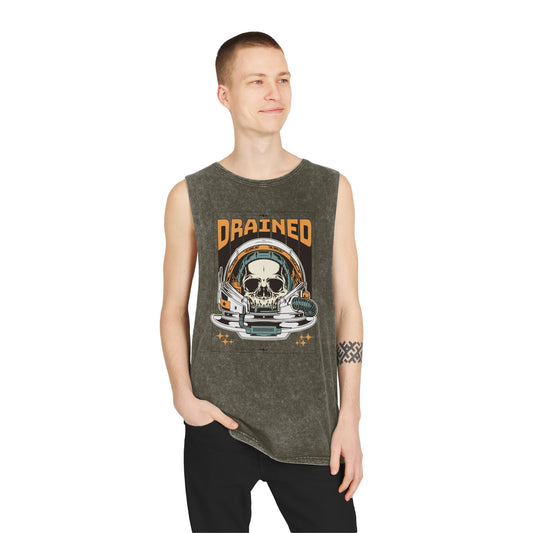 Drained - Unisex Vintage Stonewash Tank Top