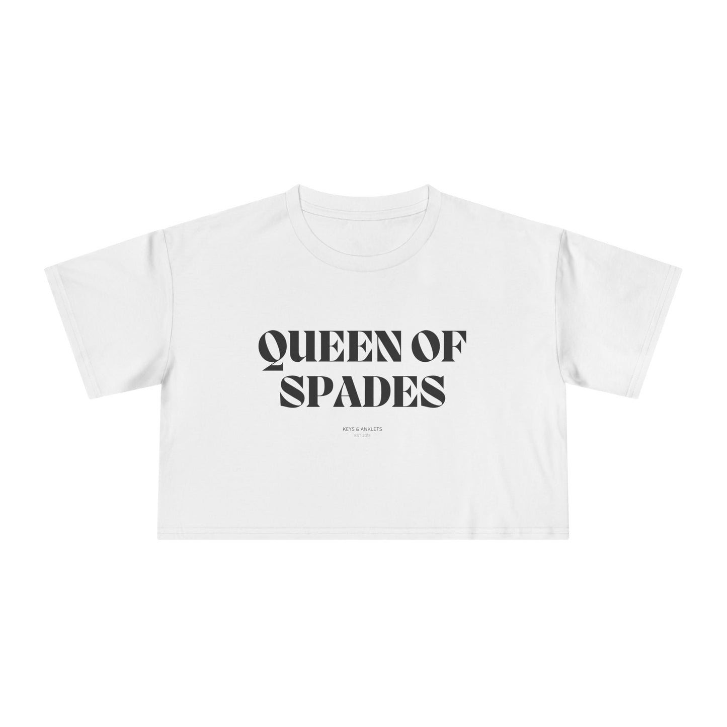 The Queen -of Spades - Women's Crop Tee