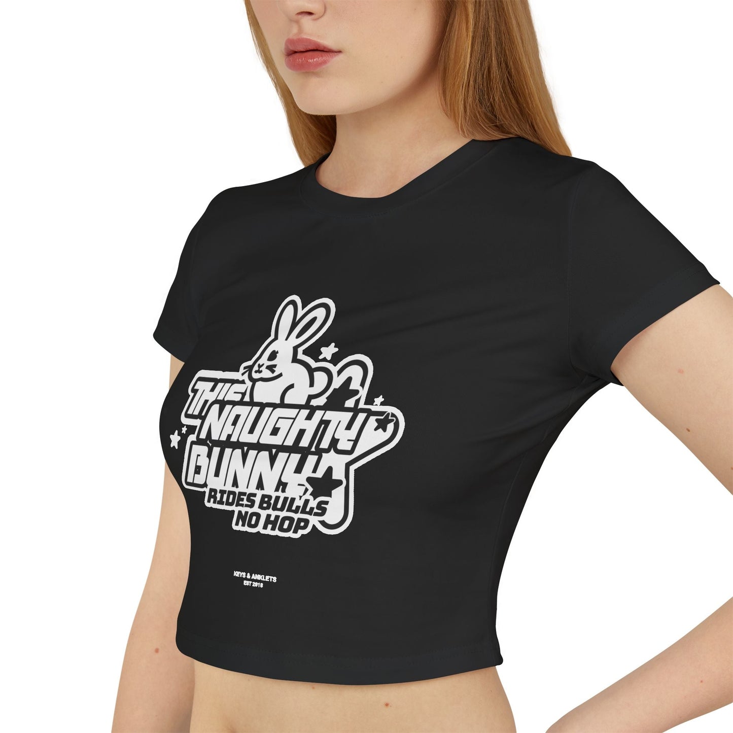 Naughty Bunny - Women's Organic Cotton Baby Tee