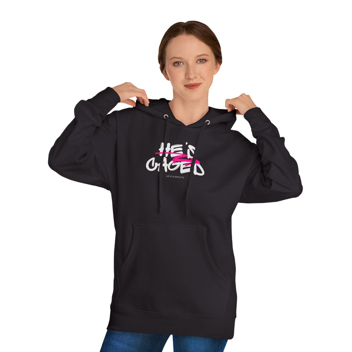 He's Caged - Women's Cotton Hoodie