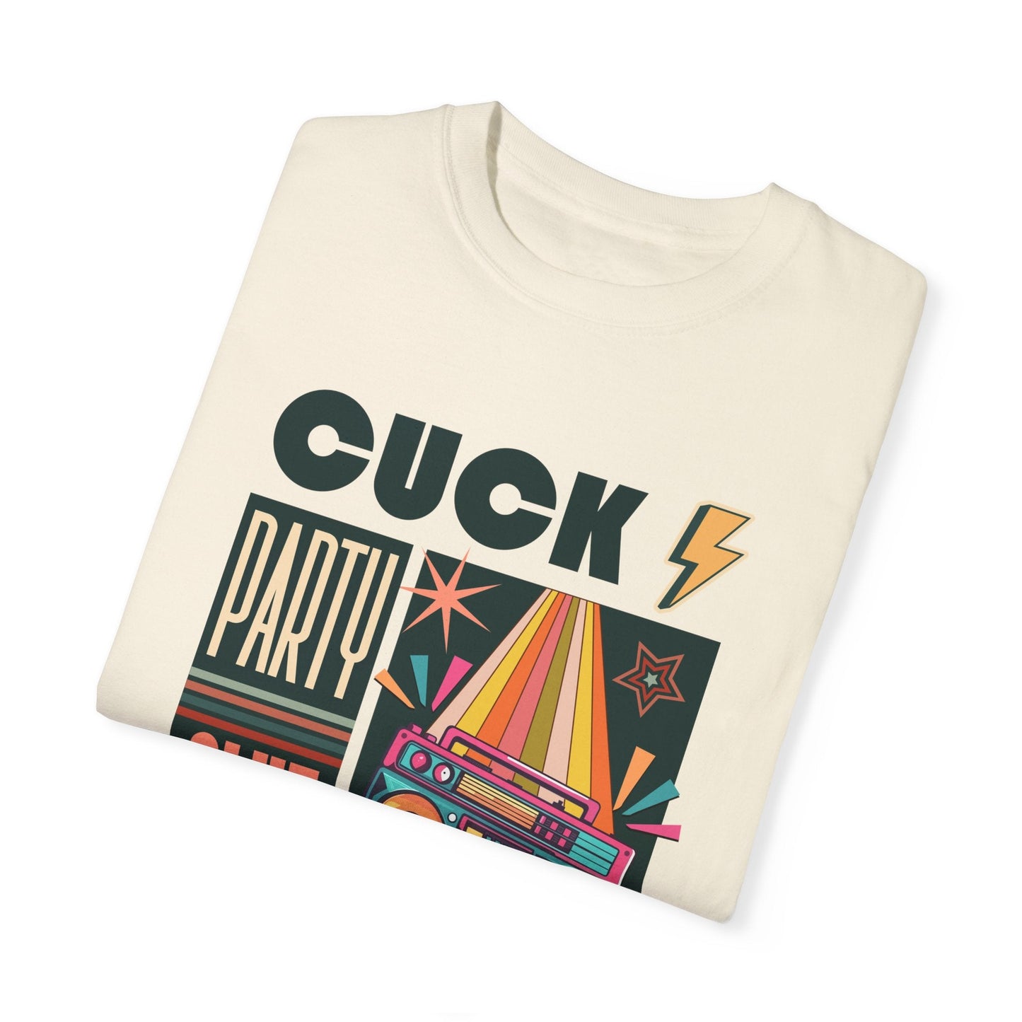 The Cuck Party - Retro Unisex Garment-Dyed Tee