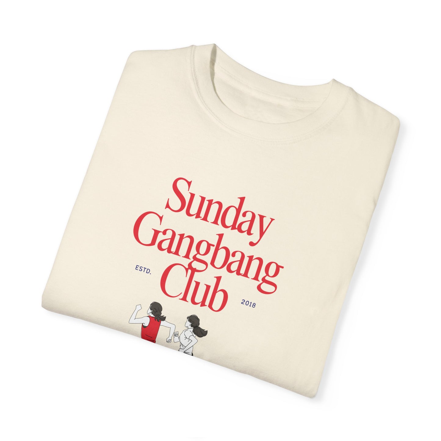 The Gangbang Club - Retro Unisex Garment-Dyed Tee