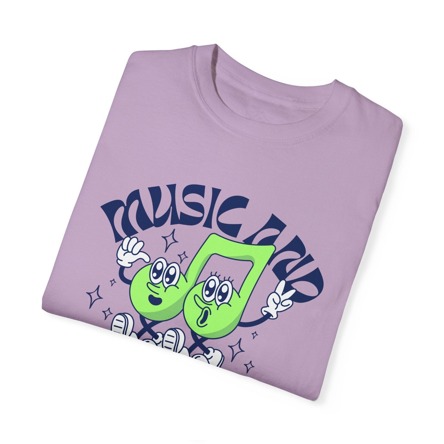 Music & Gangbangs- Retro Unisex Garment-Dyed Tee