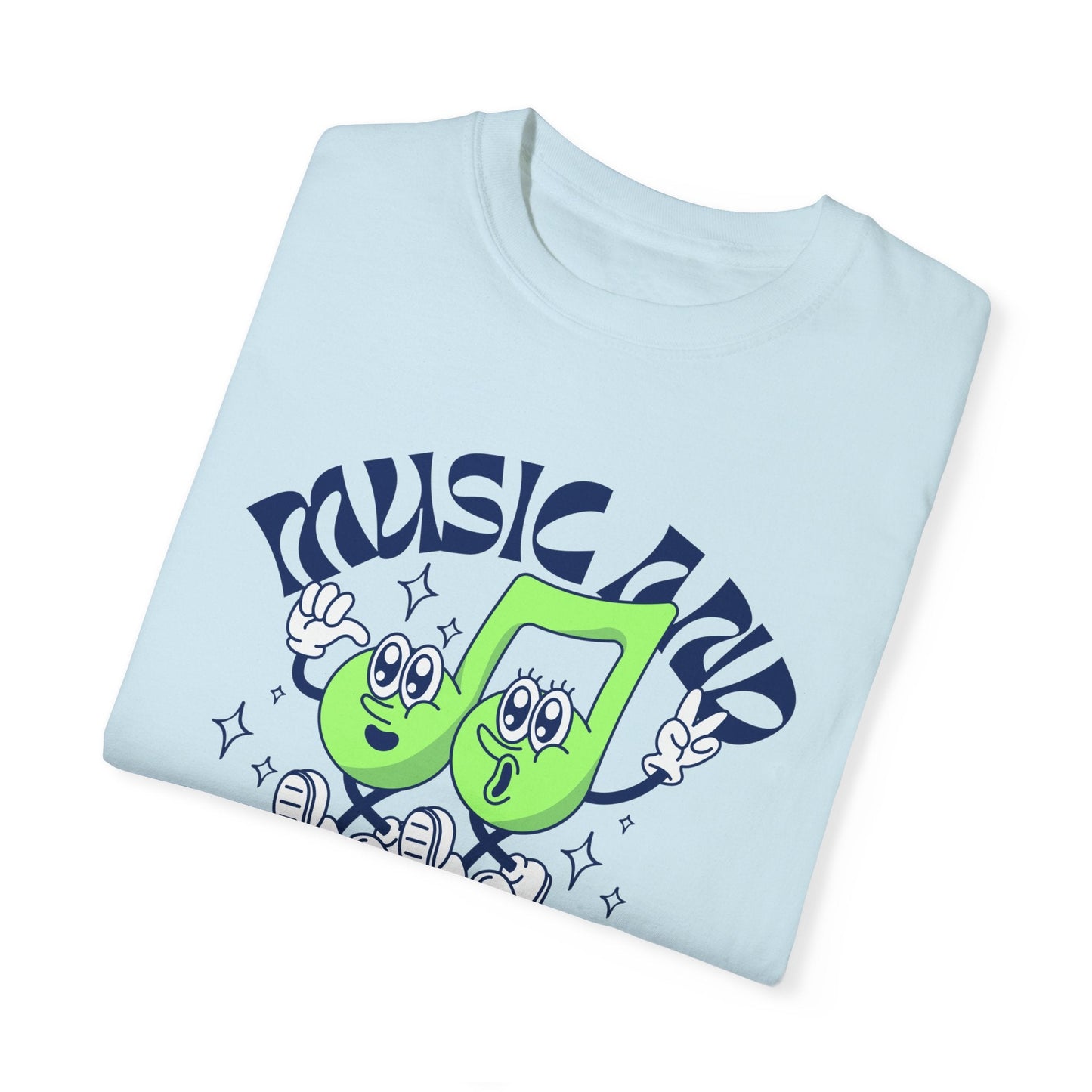 Music & Gangbangs- Retro Unisex Garment-Dyed Tee