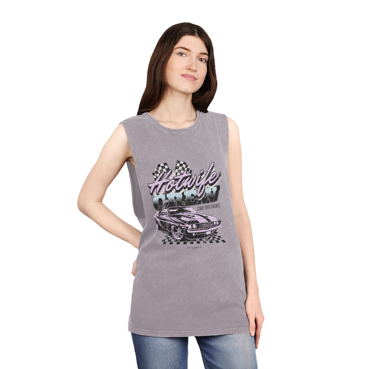 Start Your Engines - Unisex Vintage Stonewash Tank