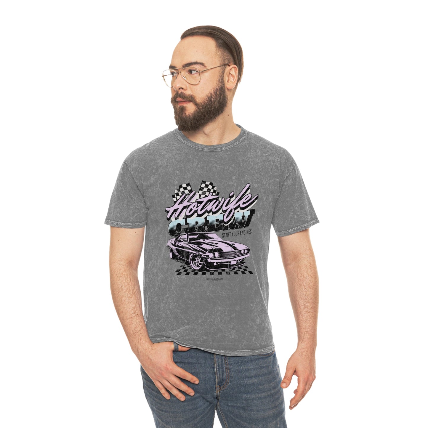 Start Your Engines - Unisex Vintage Mineral Wash Tee