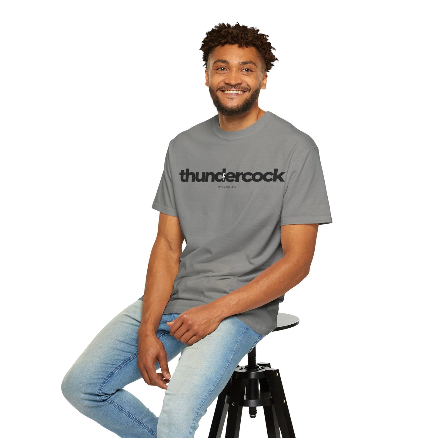 The Thundercock -Men's Cotton Garment-Dyed Tee