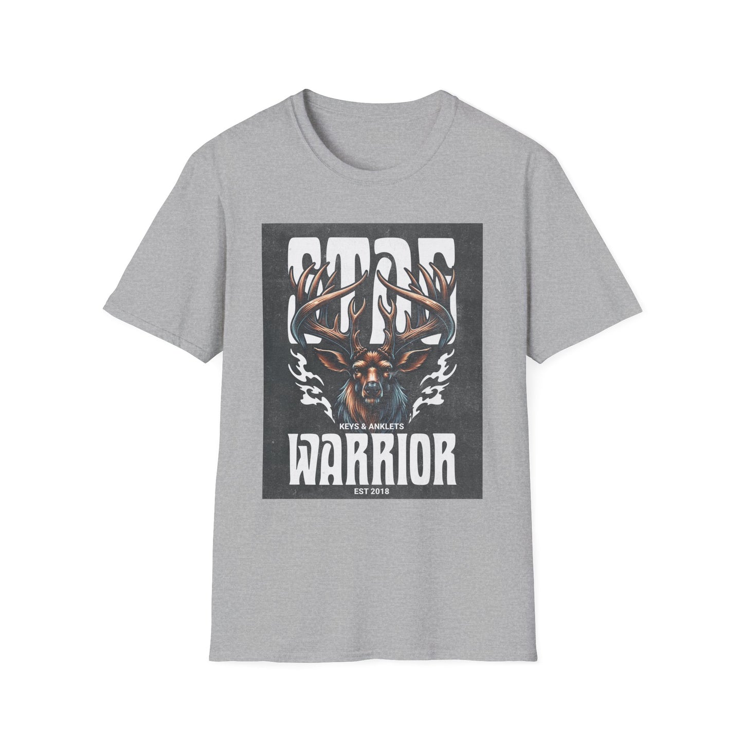 Stag Warrior Unisex Softstyle T-Shirt - Adventure & Strength Apparel