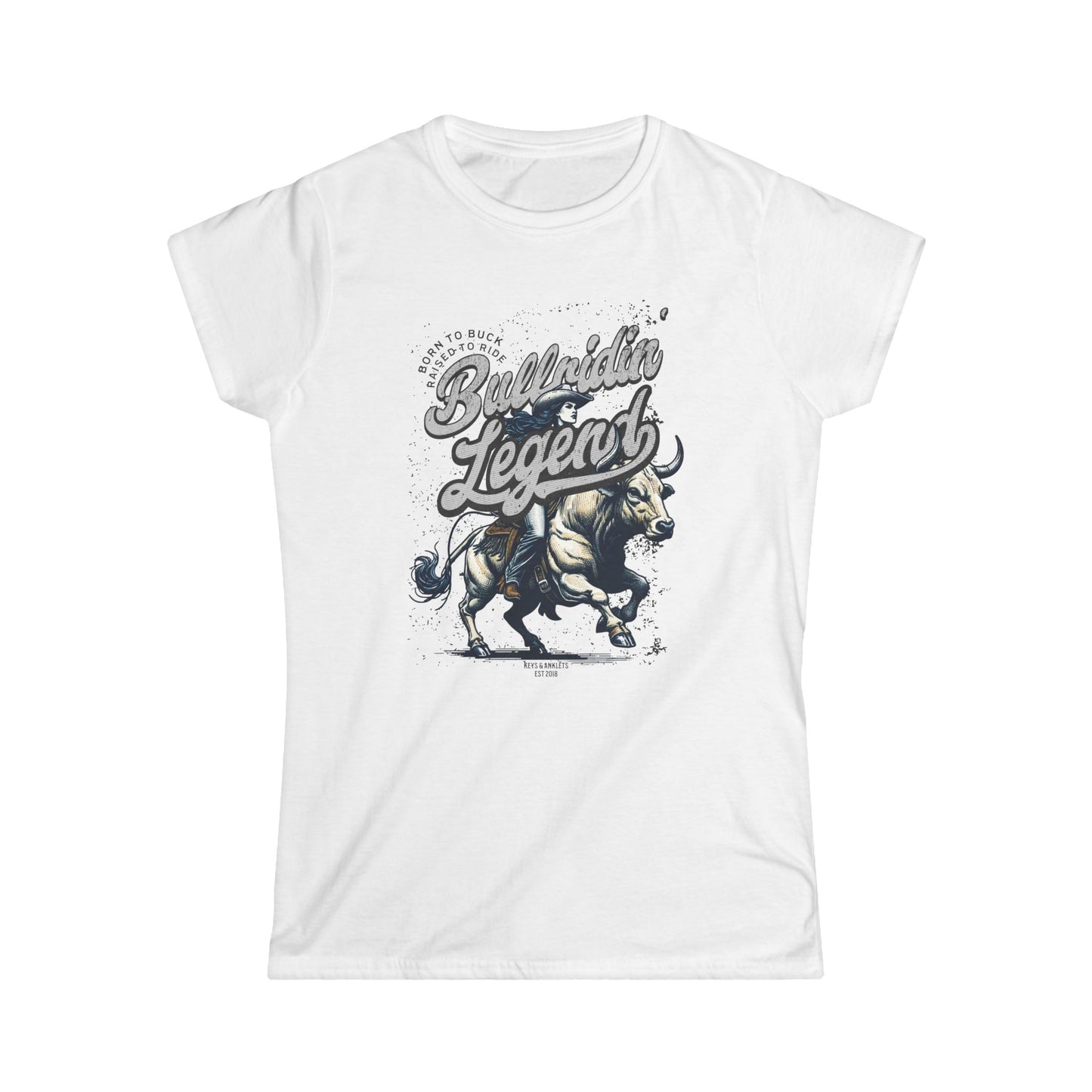 Bullriding Legend - Women's Soft Fitted Tee