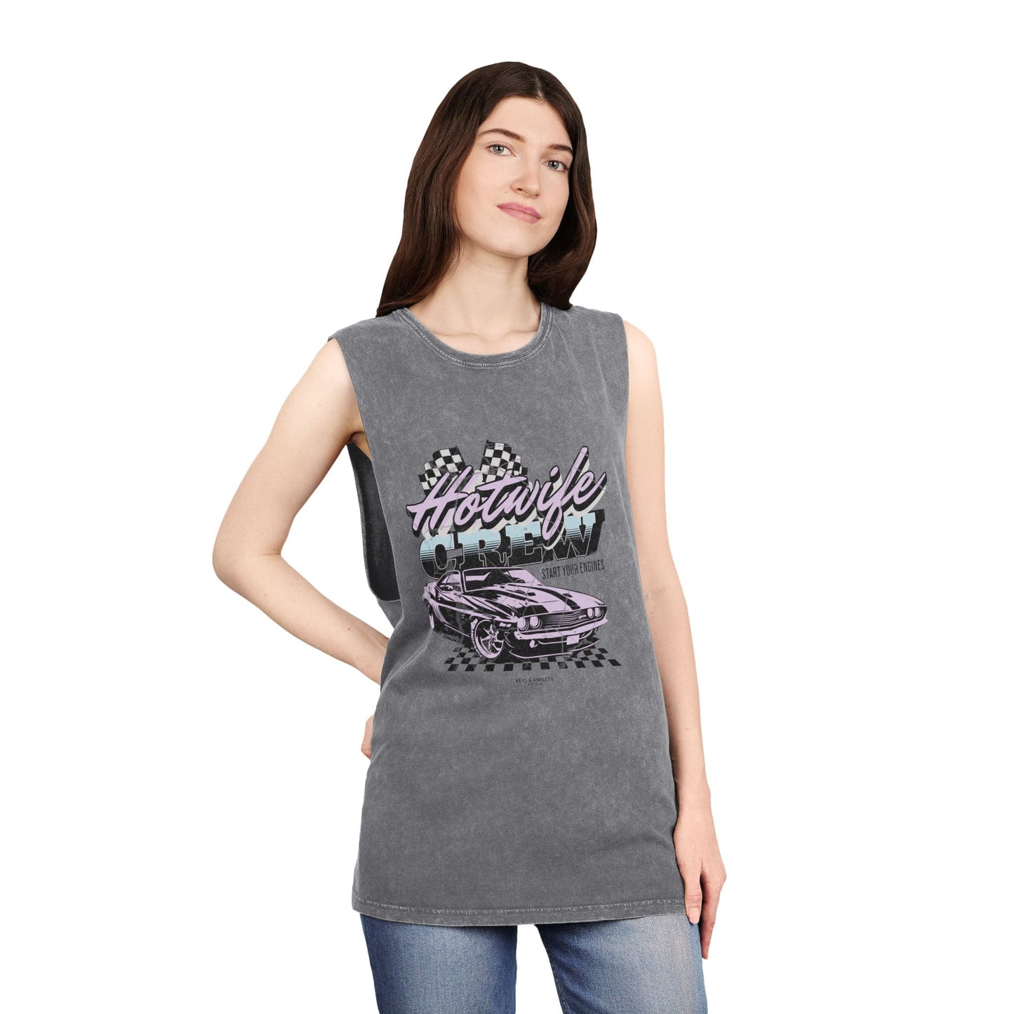 Start Your Engines - Unisex Vintage Stonewash Tank