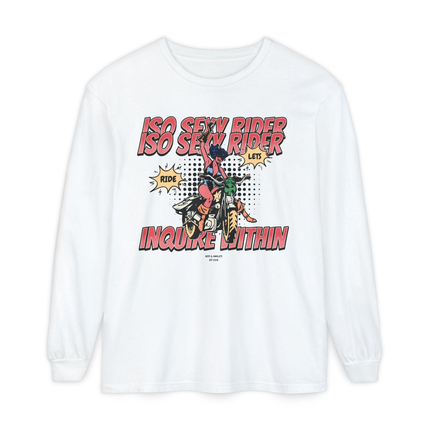 ISO Sexy Rider - Unsex Vintage Crew Long Sleeve Tee