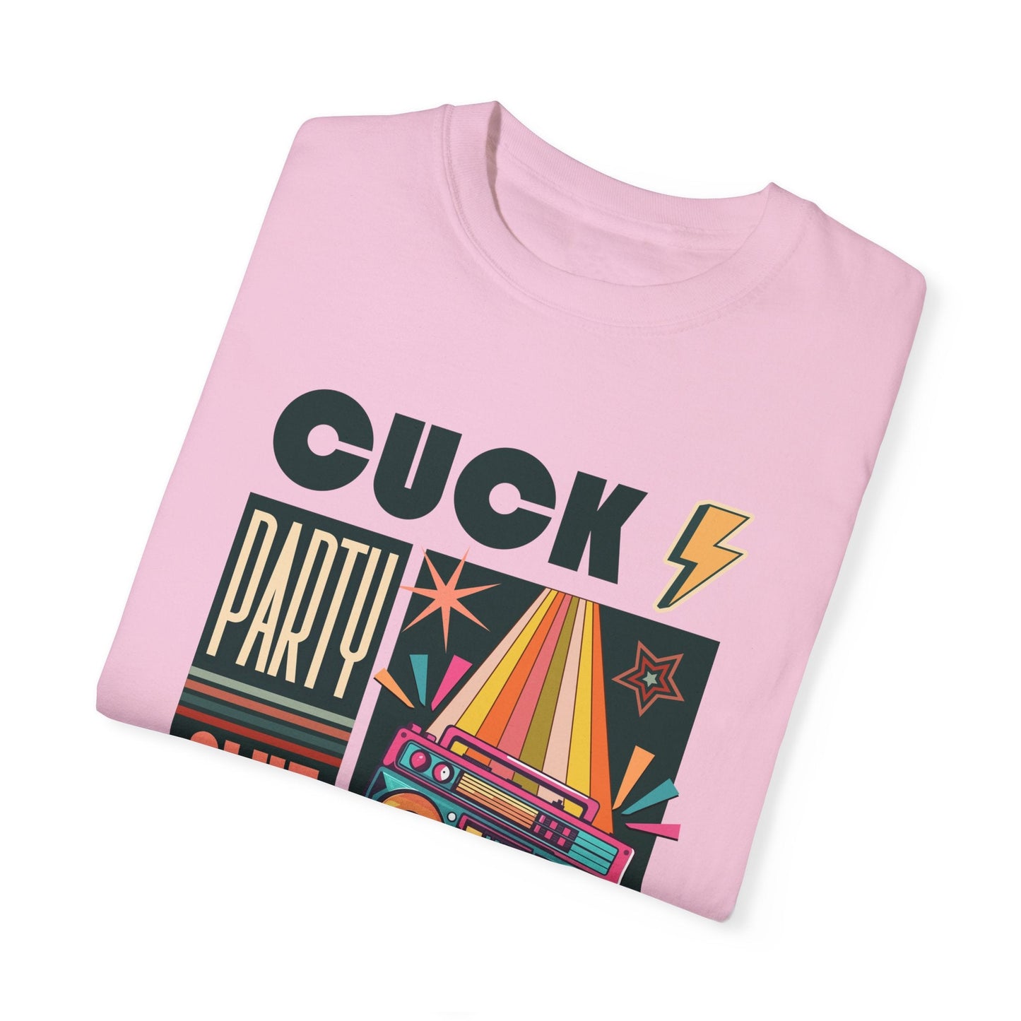 The Cuck Party - Retro Unisex Garment-Dyed Tee