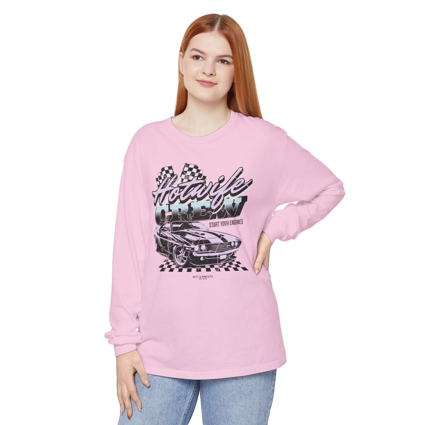 Start Your Engines - Vintage Crew Long Sleeve T-Shirt