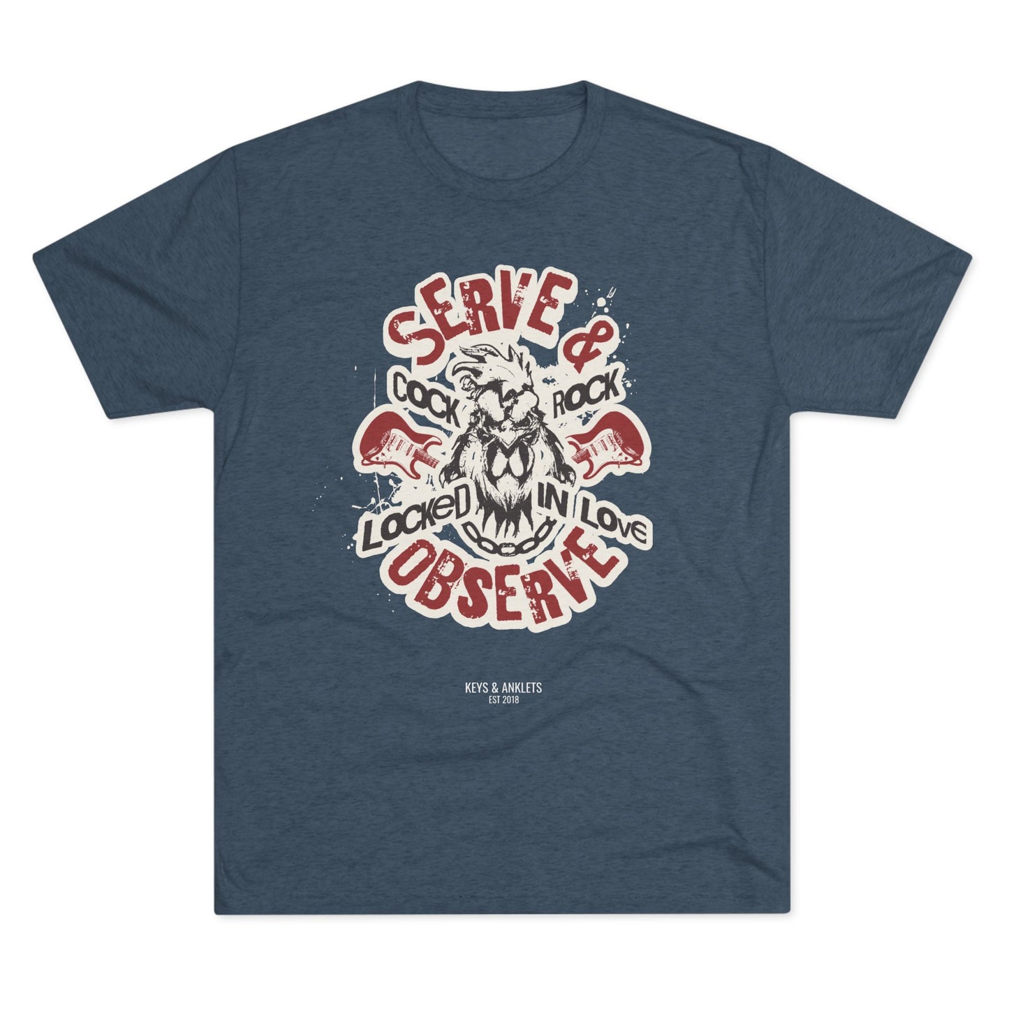 Serve & Observe Cuck - Men's Tri-Blend Crew T