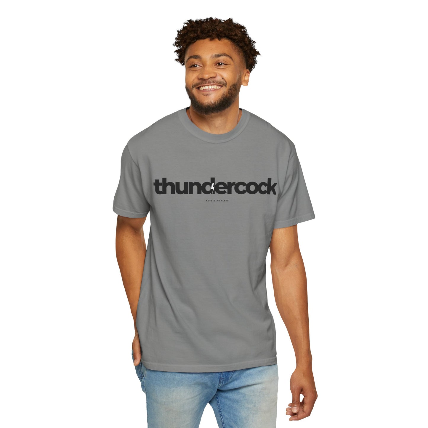 The Thundercock -Men's Cotton Garment-Dyed Tee