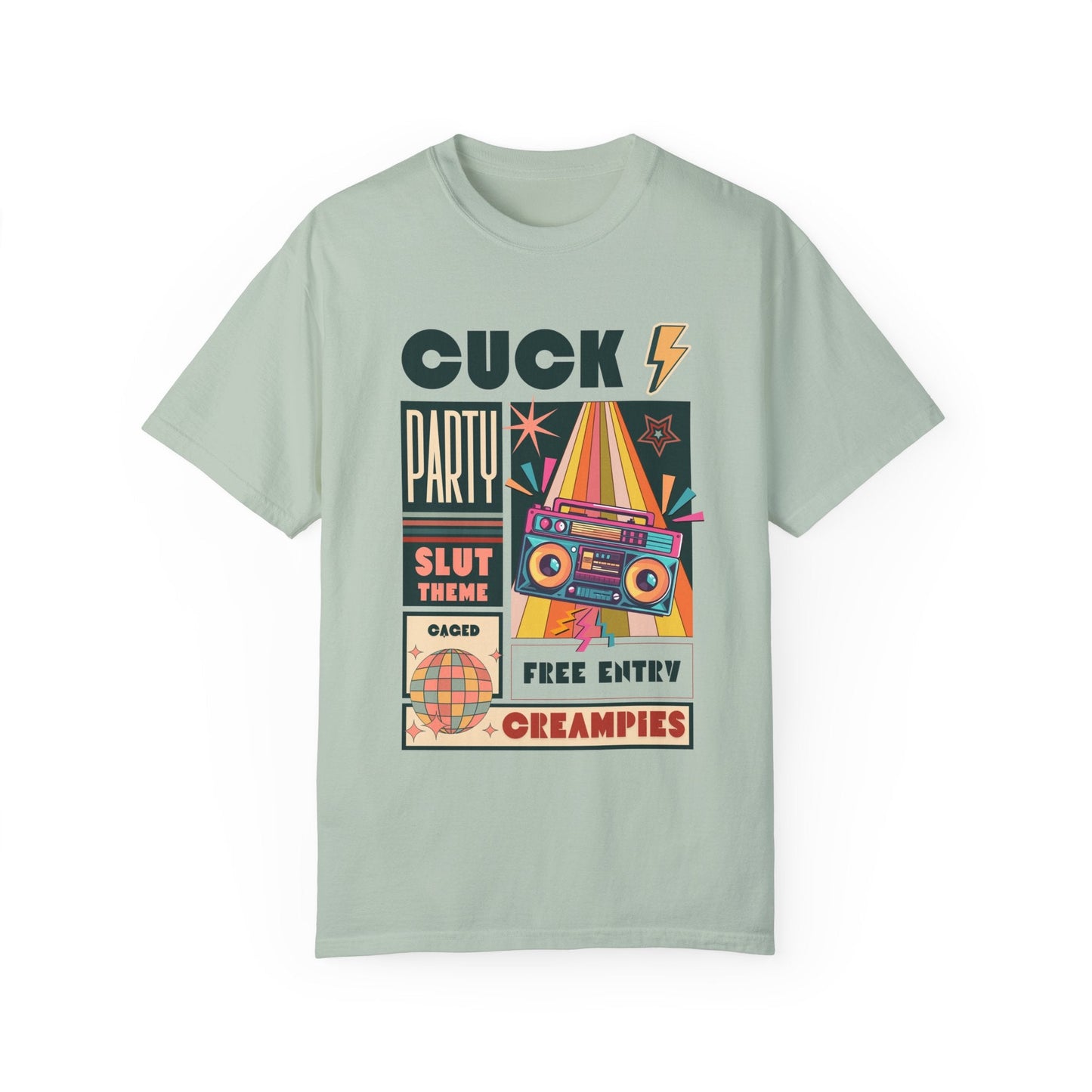 The Cuck Party - Retro Unisex Garment-Dyed Tee