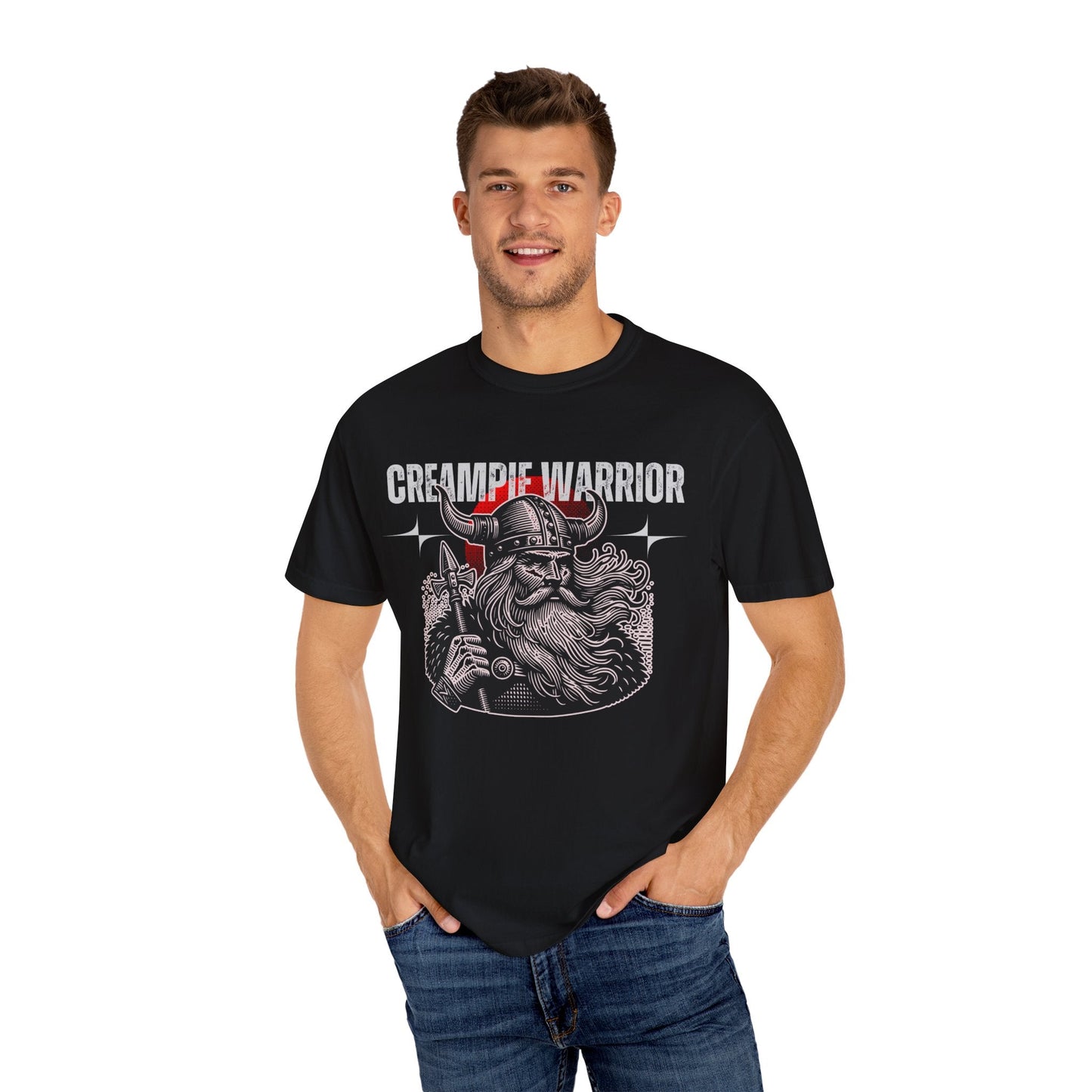 Creampie Viking Warrior - Men's Garment-Dyed Tee