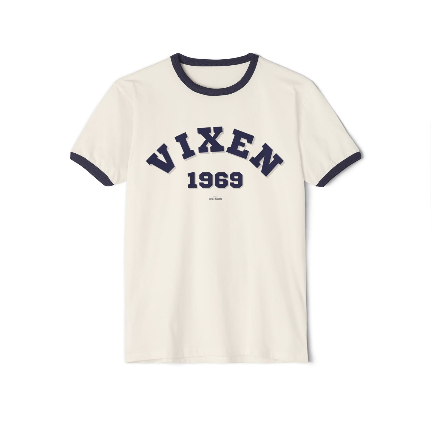 The 1969 The Vixen - Vintage Cotton Ringer Tee