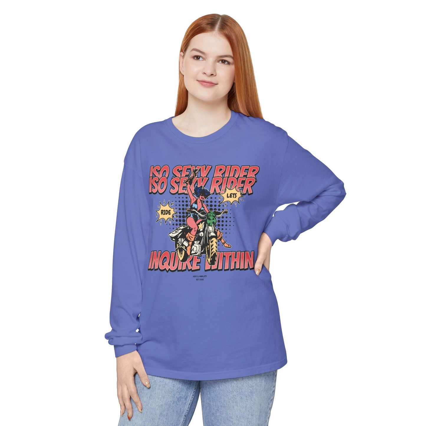 ISO Sexy Rider - Unsex Vintage Crew Long Sleeve Tee