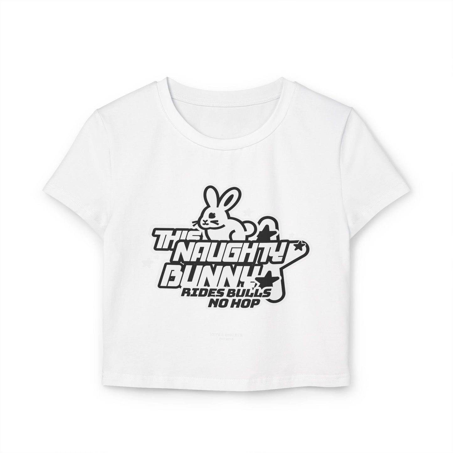 Naughty Bunny - Women's Organic Cotton Baby Tee