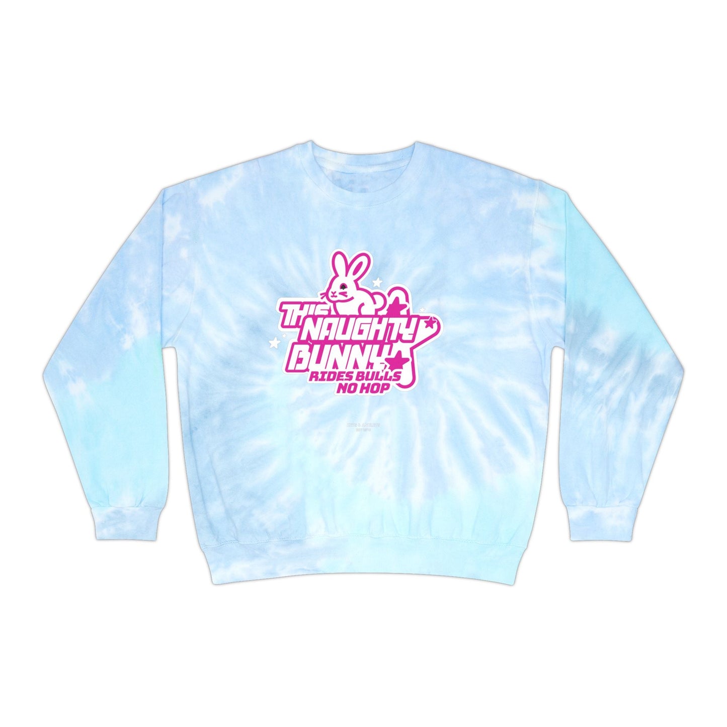 Naught Bunny - Unisex Tie-Dye Sweatshirt